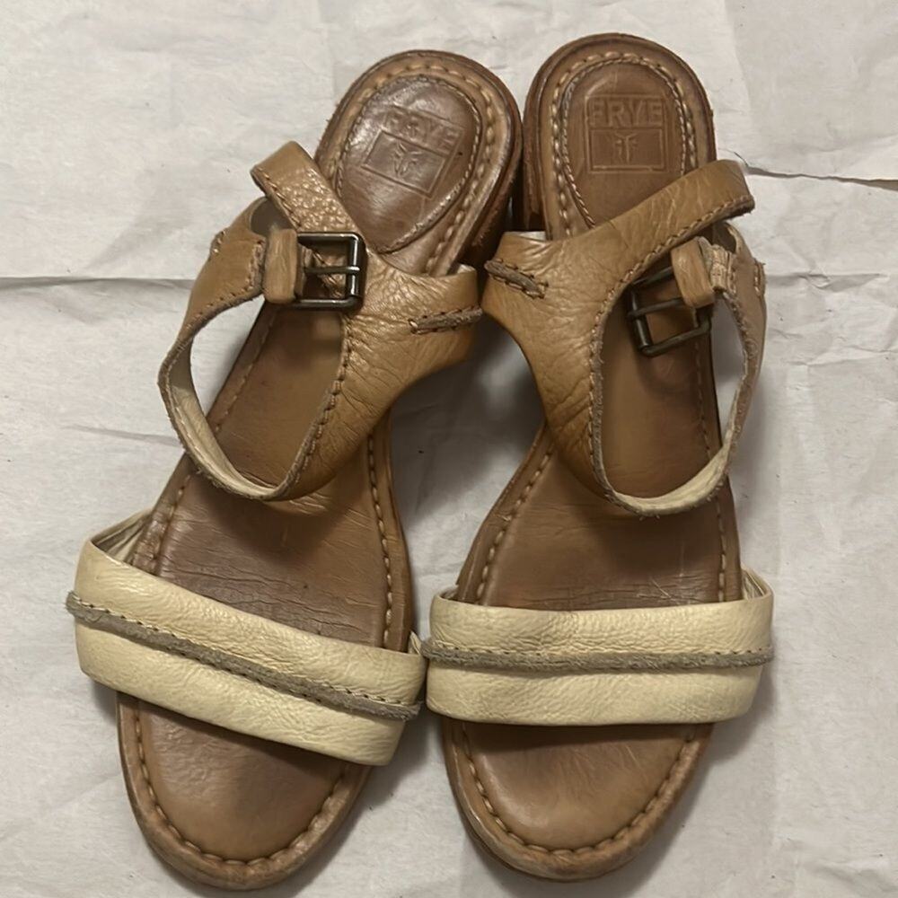 FRYE LEATHER SANDALS‎ SIZE 8